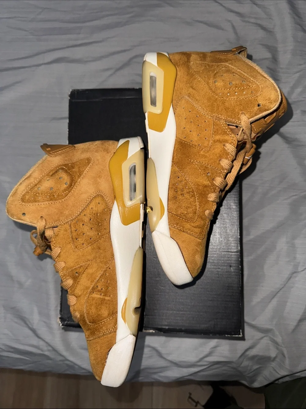 Jordan Wheat Brown Suede 6s